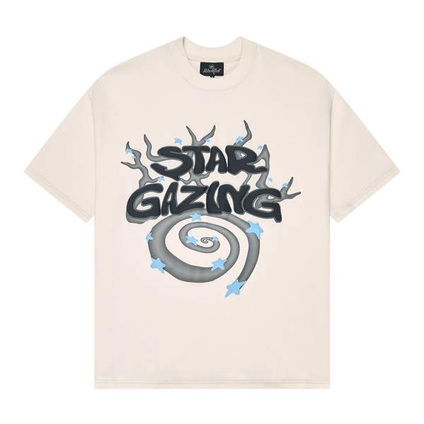 Broken Planet Market T-Shirt 'Stargazing' - Vanilla White - CerbeShops