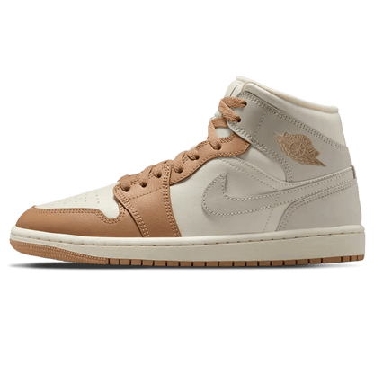 Air Jordan 1 Mid Wmns 'Pale Ivory Hemp' - Kick Game