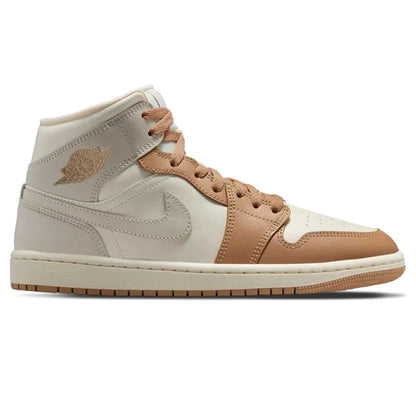 Air Jordan 1 Mid Wmns 'Pale Ivory Hemp' - Kick Game