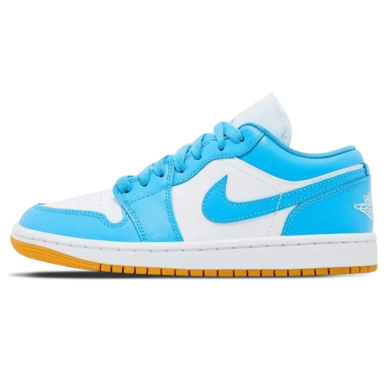 Air Jordan 1 Low Wmns 'Dark Powder Blue Gum' - Kick Game
