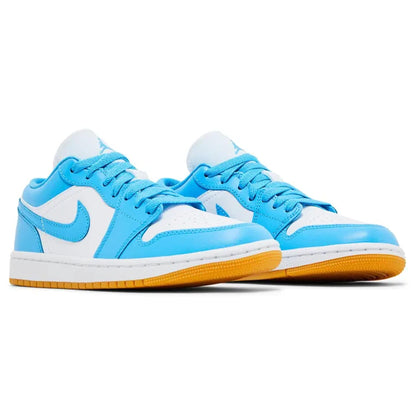 Air Jordan 1 Low Wmns 'Dark Powder Blue Gum' - Kick Game