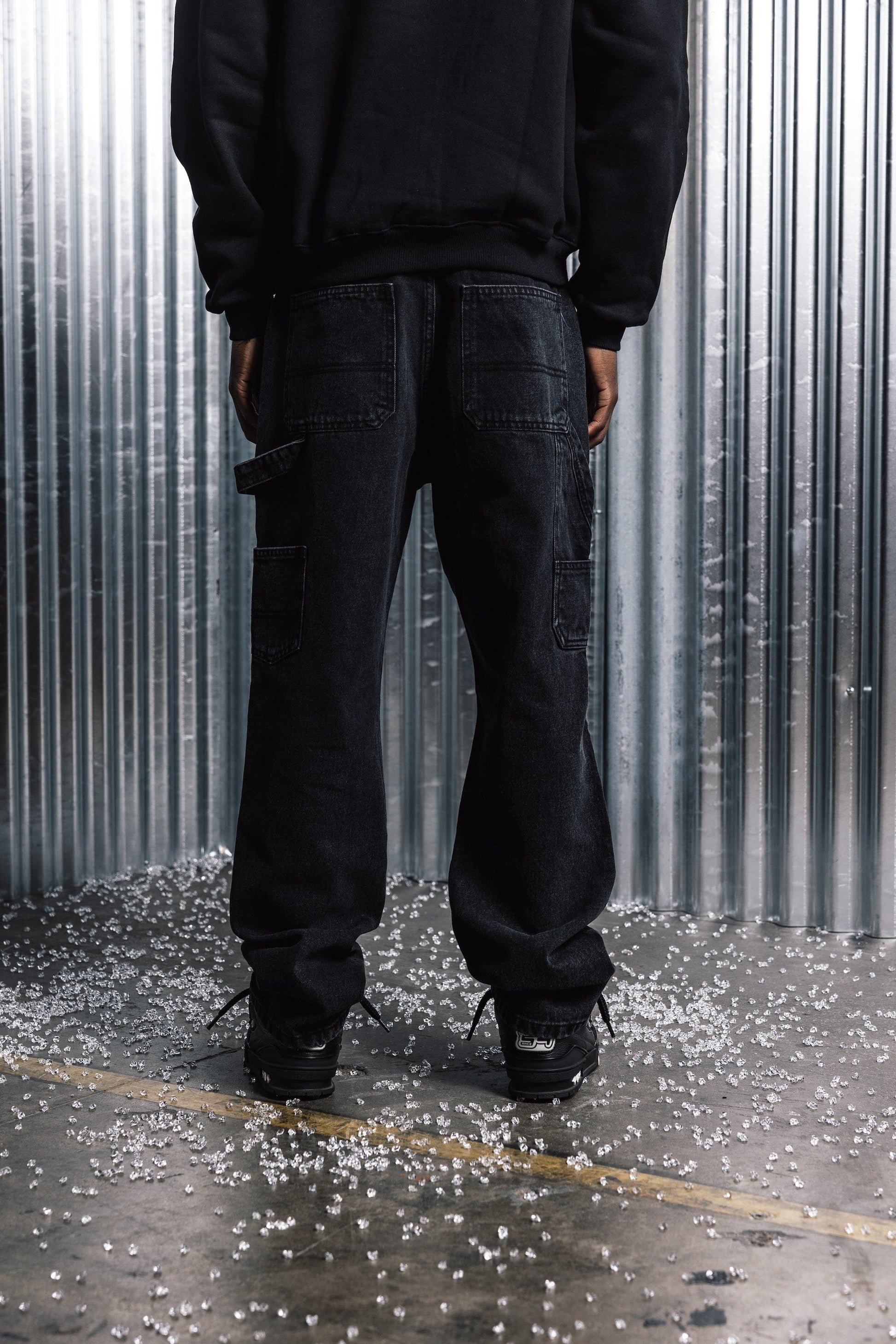 Relaxed Carpenter Denim - Blackout - Kick Game