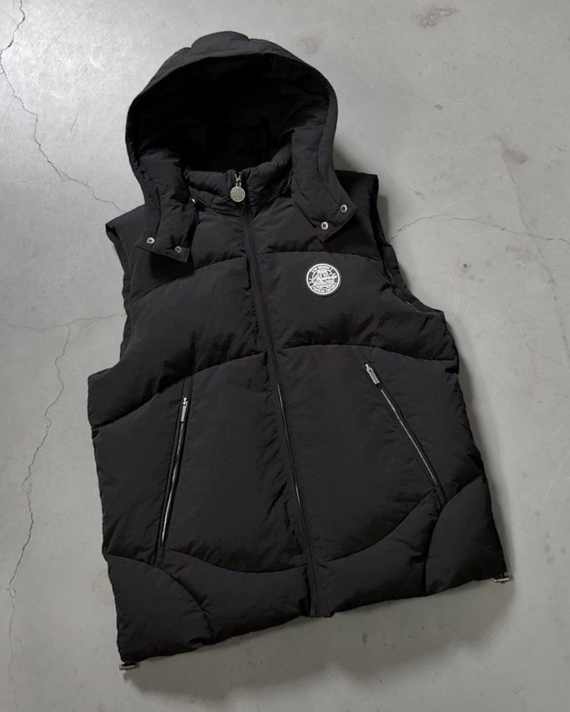 PUFFER BODYWARMER - BLACK - Kick Game
