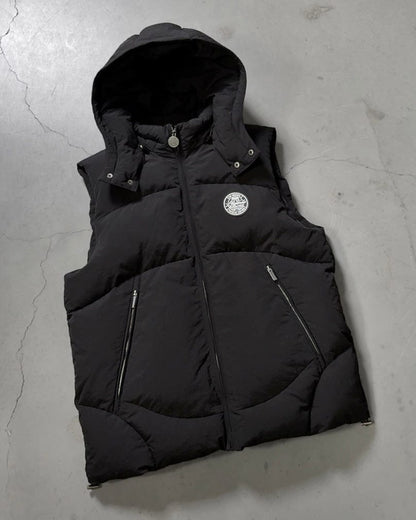 PUFFER BODYWARMER - BLACK - Kick Game