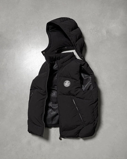 PUFFER BODYWARMER - BLACK - Kick Game