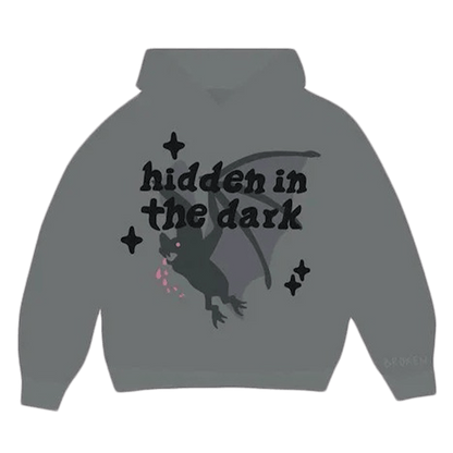 Broken Planet Market Hoodie 'Hidden In The Dark' - Shadow Grey - Kick Game