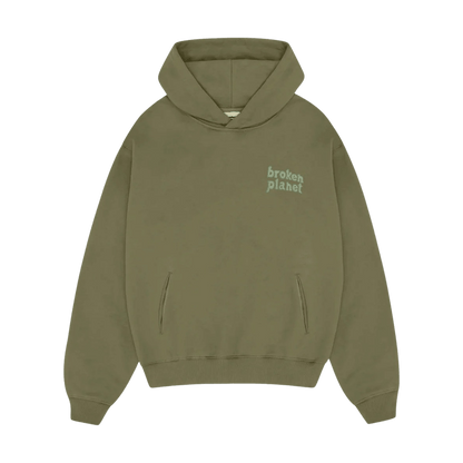 Broken Planet Basics Hoodie - Olive Green - Kick Game