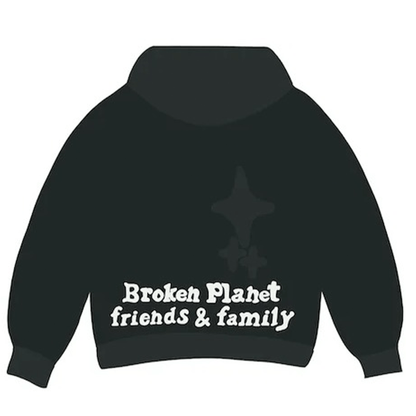 Broken Planet Market Hoodie 'Dark Hours Vol. 2' - Soot Black - Kick Game