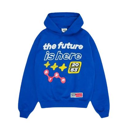 Broken Planet Hoodie 'The Future Is Here' - Dark Blue - Kick Game