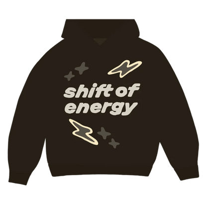 Broken Planet Market Hoodie 'Shift Of Energy' - Dark Brown - Kick Game