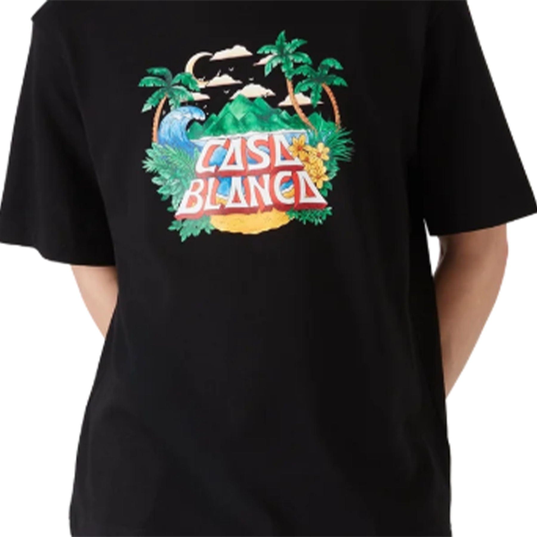 Casablanca Casa Beach Wave T-Shirt 'Black' — Kick Game