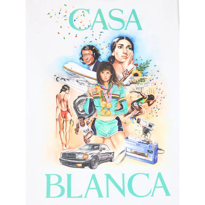 Casablanca Celebration Du Sport T-Shirt 'White' - Kick Game