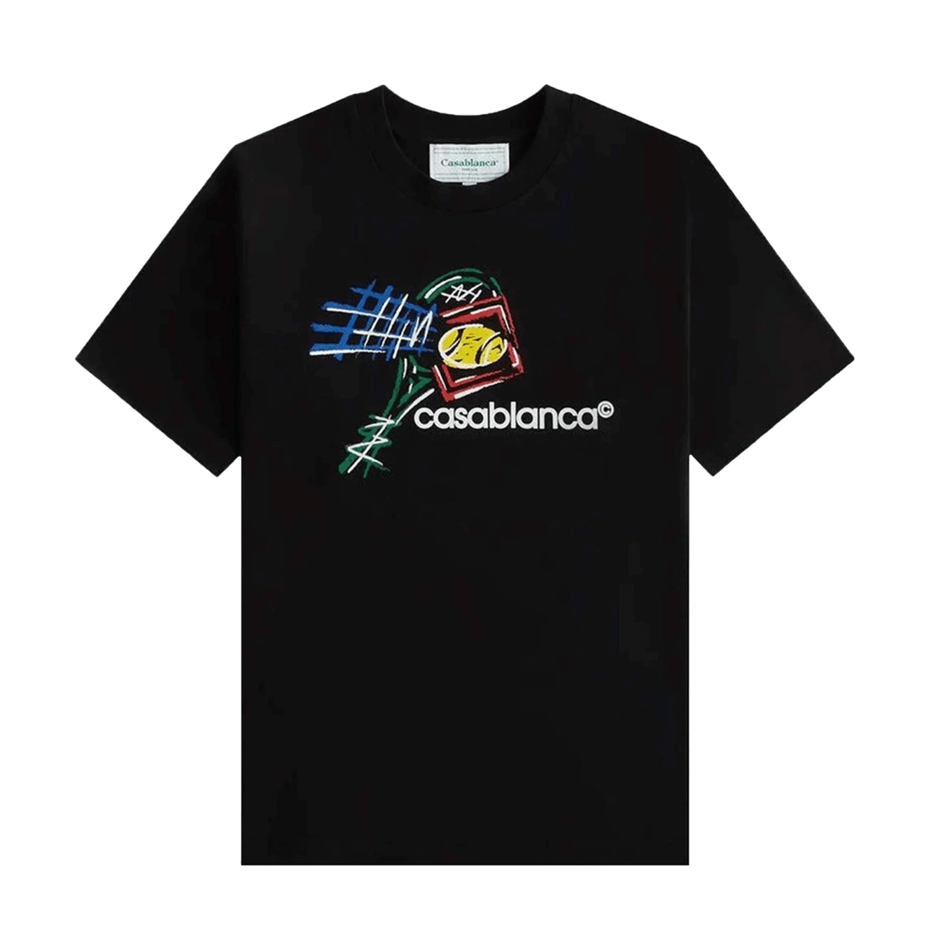 Casablanca Croquis De Tennis T-Shirt 'Black' - Kick Game