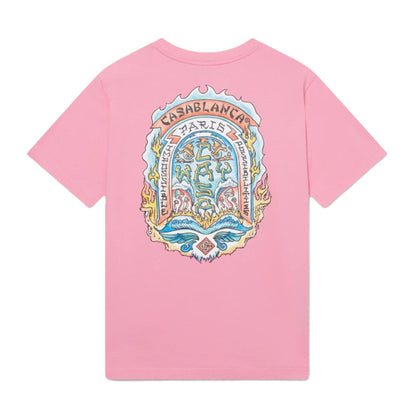 Casablanca Casa Way Skate T-Shirt 'Pink' - Kick Game