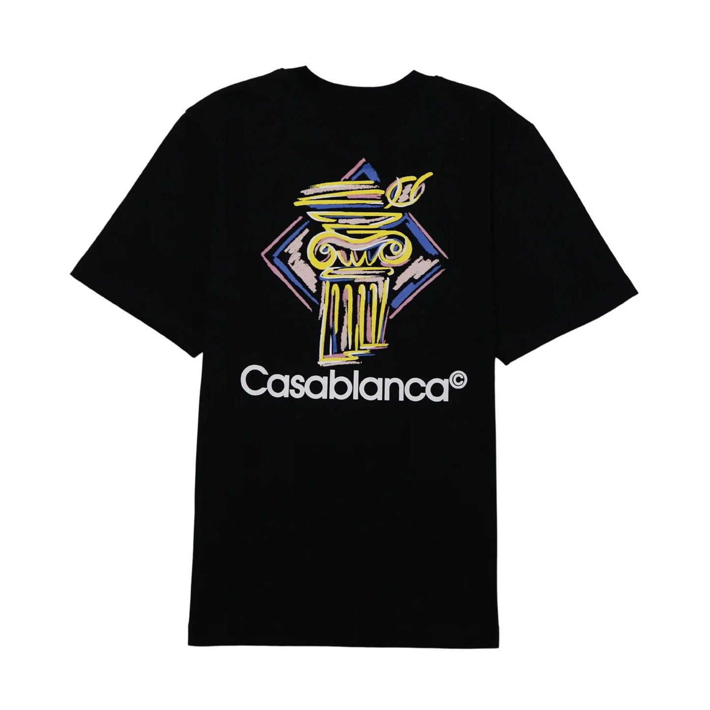 Casablanca Diamond Column T-Shirt 'Black' - Kick Game