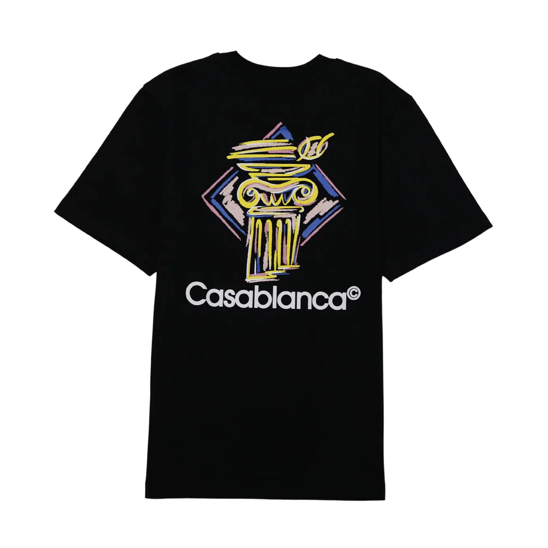 Casablanca Diamond Column T-Shirt 'Black' - Kick Game