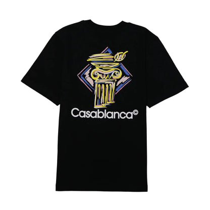 Casablanca Diamond Column T-Shirt 'Black' - Kick Game