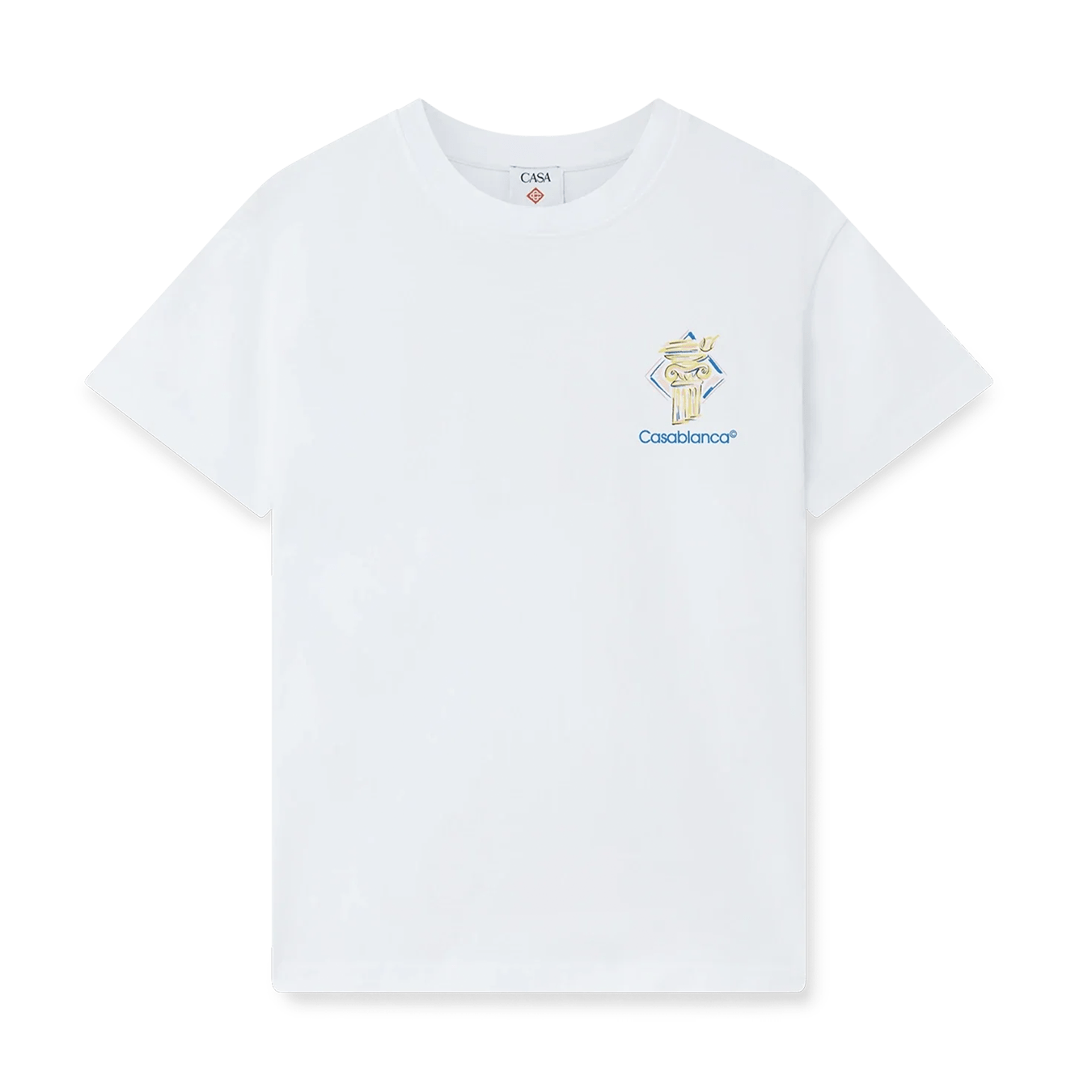 Casablanca Diamond Column T-Shirt 'White' - Kick Game