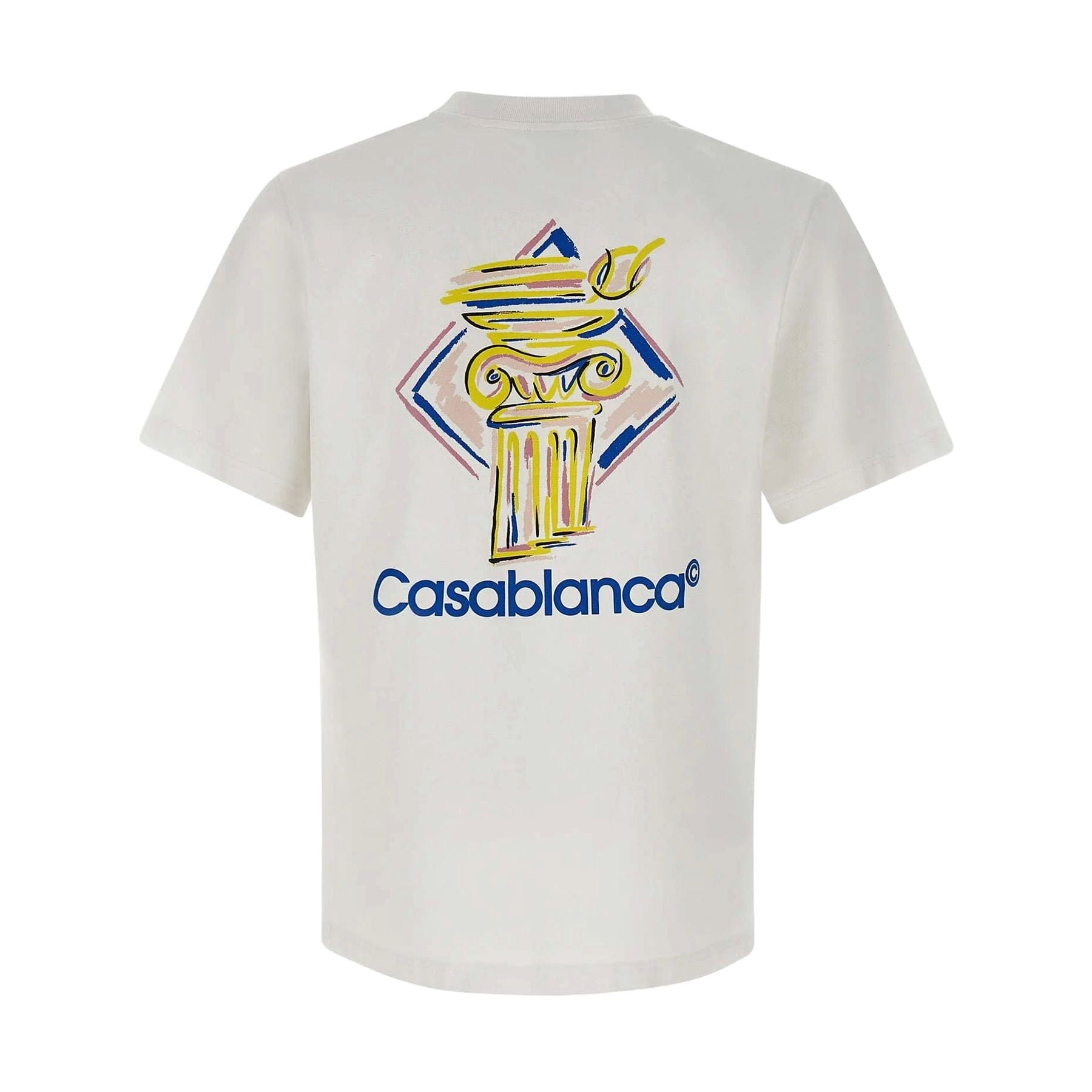 Casablanca Diamond Column T-Shirt 'White' - Kick Game