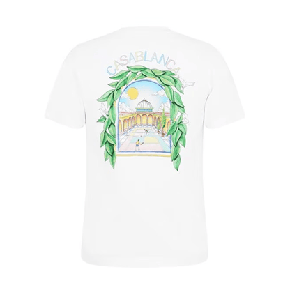 Casablanca L'Arche Tennis Club T-Shirt 'White' - Kick Game