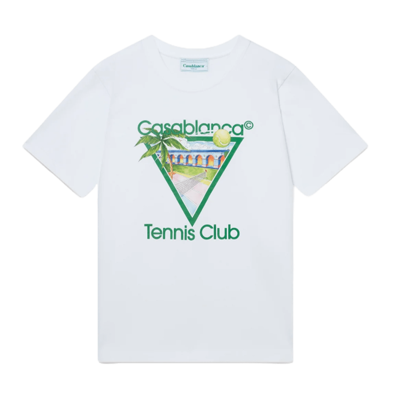 Casablanca Tennis Club Icon T-Shirt 'White' - Kick Game