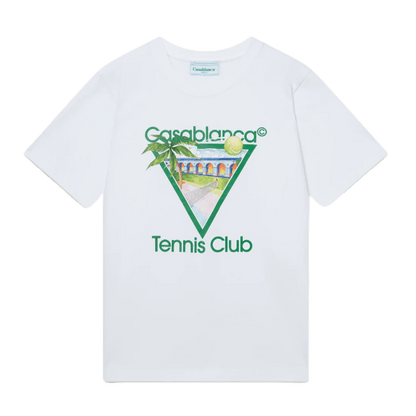 Casablanca Tennis Club Icon T-Shirt 'White' - Kick Game