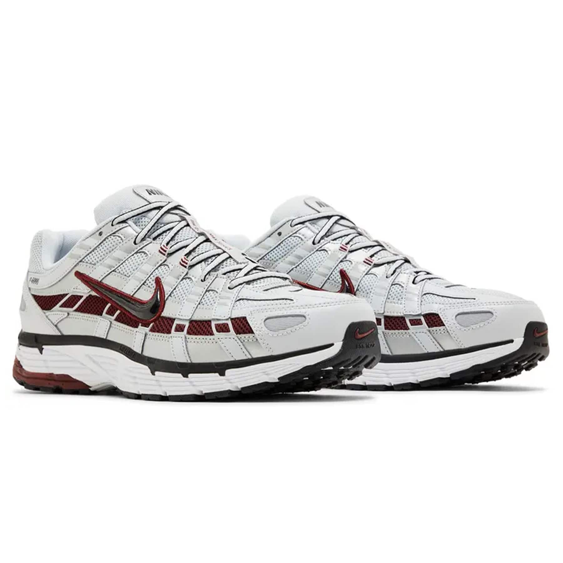 Nike P-6000 'Pure Platinum Team Red' - Kick Game
