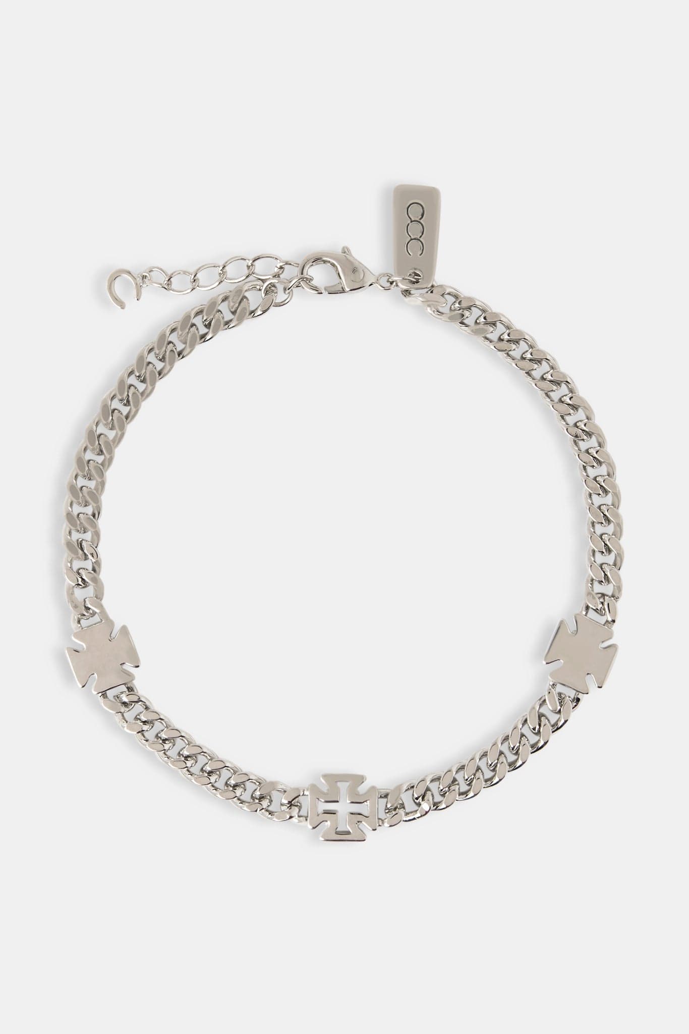 Cernucci Polished Motif & Outline Cuban Bracelet - 5mm - Kick Game