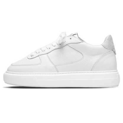 Cleens Court Trainer 'White Tumbled Leather' - Kick Game