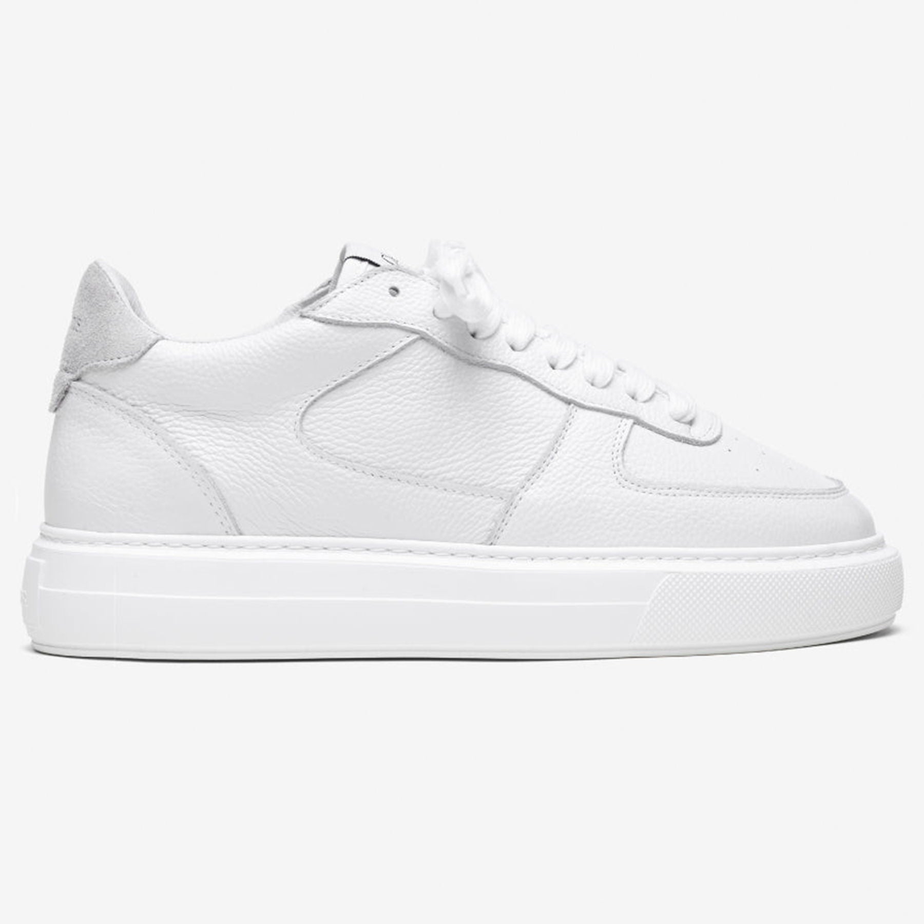 Cleens Court Trainer 'White Tumbled Leather' - Kick Game