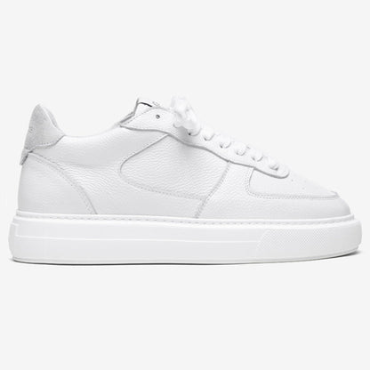 Cleens Court Trainer 'White Tumbled Leather' - Kick Game