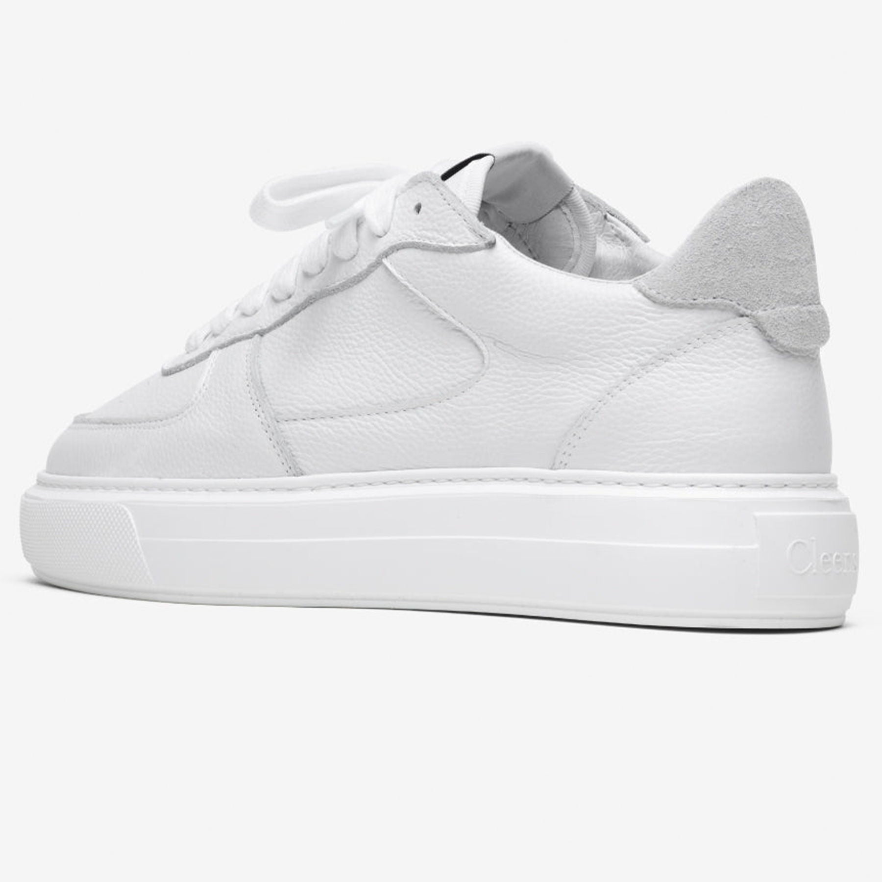 Cleens Court Trainer 'White Tumbled Leather' - Kick Game