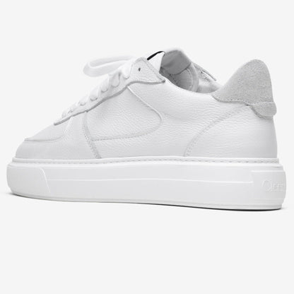 Cleens Court Trainer 'White Tumbled Leather' - Kick Game