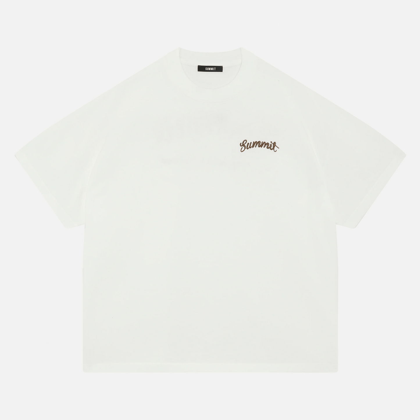 Summit Chainstitch T-Shirt 'Ecru' - Kick Game