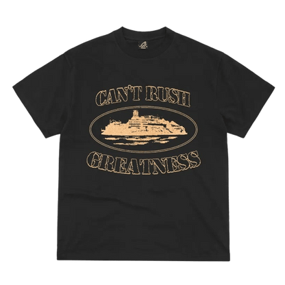 Central Cee x Corteiz Can’t Rush Greatness Tee 'Black' - Kick Game