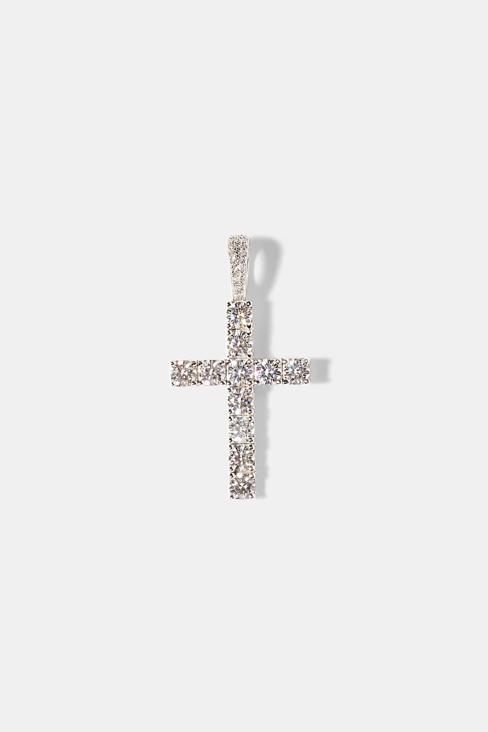 Moissanite Cross Pendant - 30mm - Kick Game
