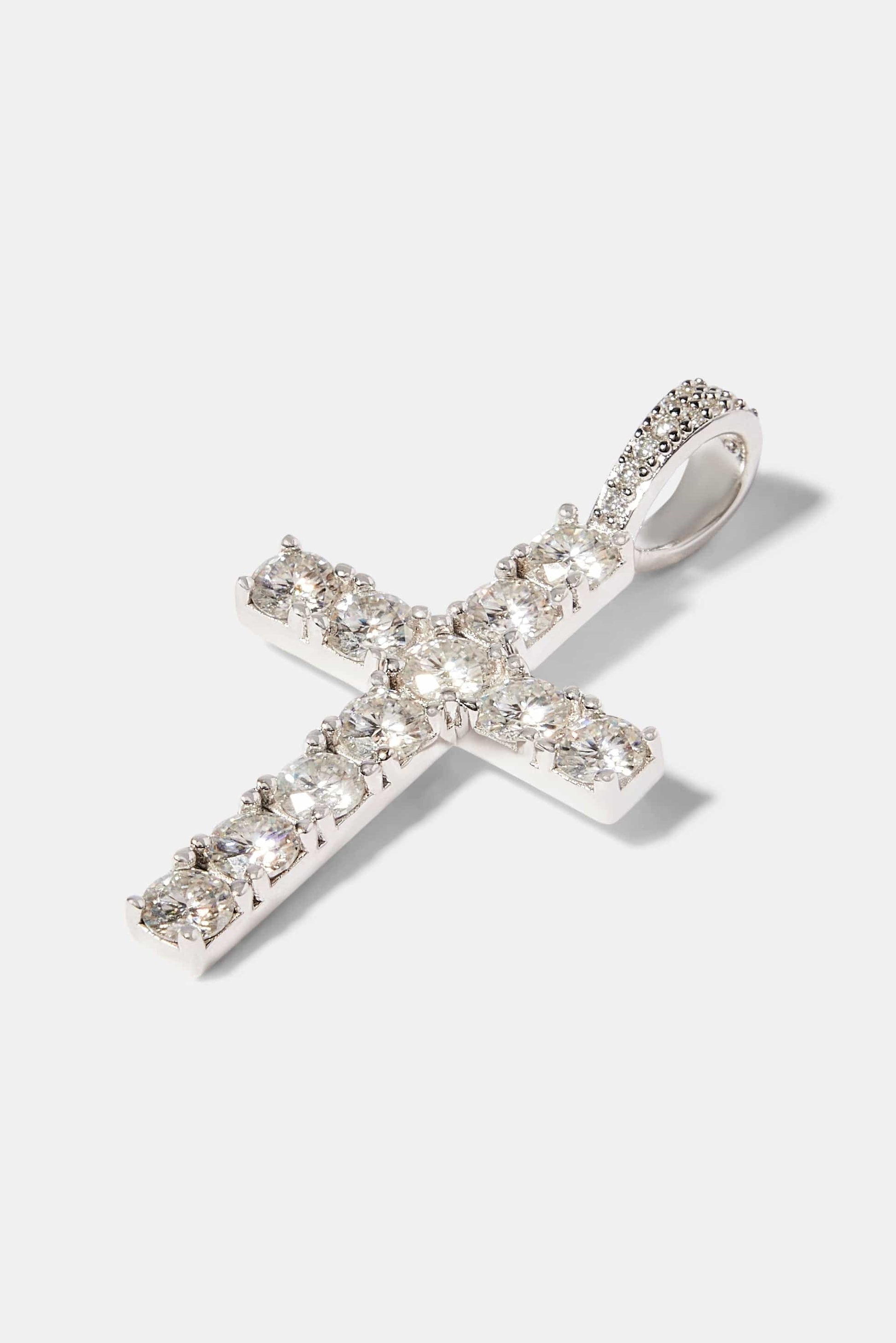 Moissanite Cross Pendant - 30mm - Kick Game