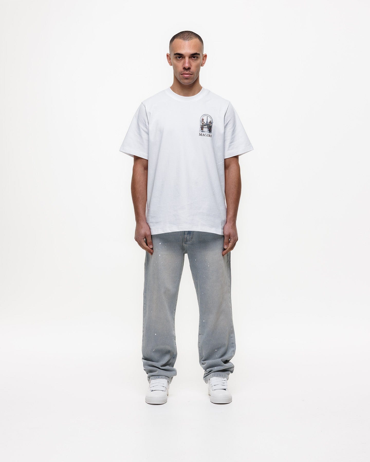 Magiri Core Painted Straight Jeans 'Blue' - Kick Game