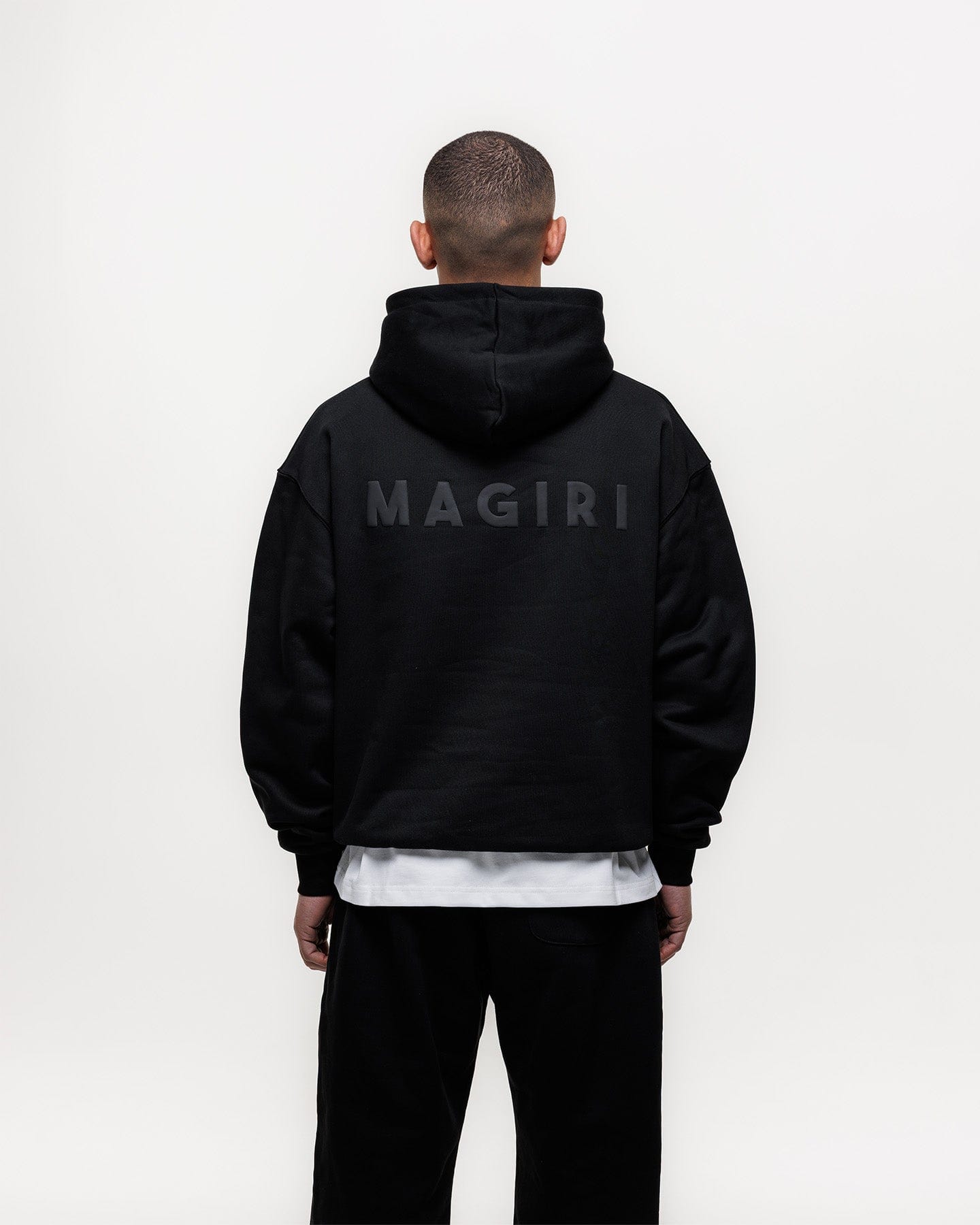 Magiri Core Puff Printed Hoodie 'Black' - Kick Game
