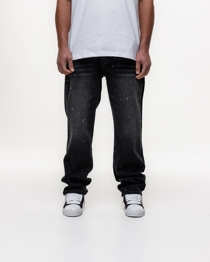 Magiri Core Painted Straight Jeans 'Black' - Kick Game