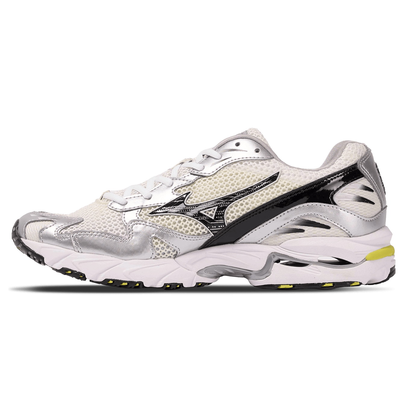 Mizuno Wave Rider 10 Sport 'Snow White Black Sylvan Green' - Kick Game