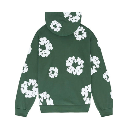 Denim Tears The Cotton Wreath Hooded Sweatshirt 'Green' - Kick Game