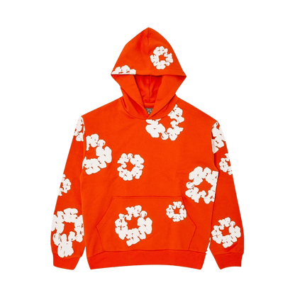 Denim Tears The Cotton Wreath Hooded Sweatshirt 'Orange' - Kick Game