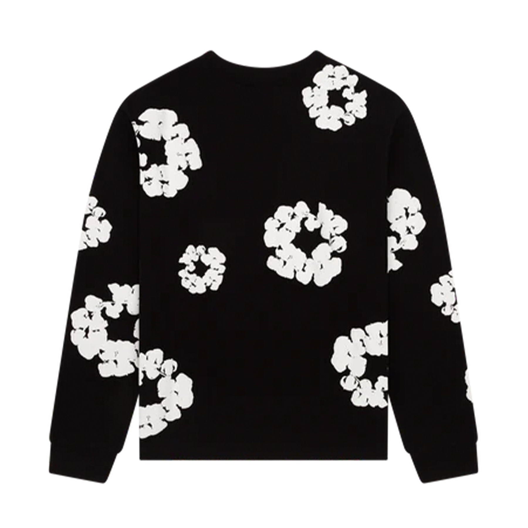 Denim Tears The Cotton Wreath Long Sleeve Tee 'Black' - Kick Game