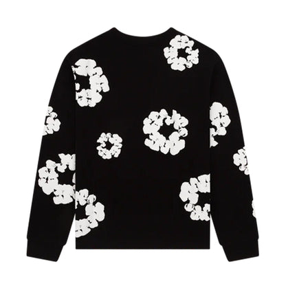 Denim Tears The Cotton Wreath Long Sleeve Tee 'Black' - Kick Game