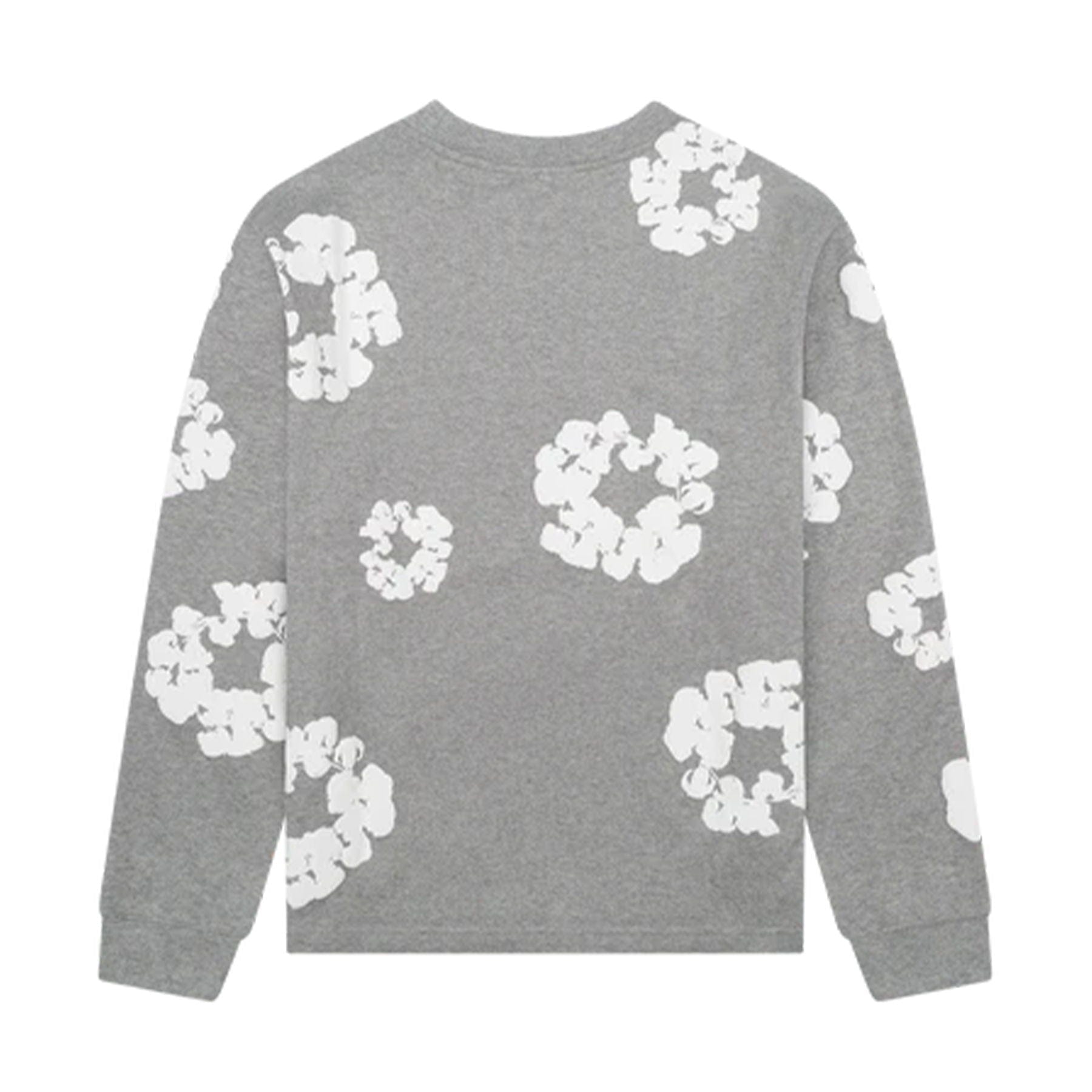 Denim Tears The Cotton Wreath Long Sleeve Tee 'Grey' - Kick Game
