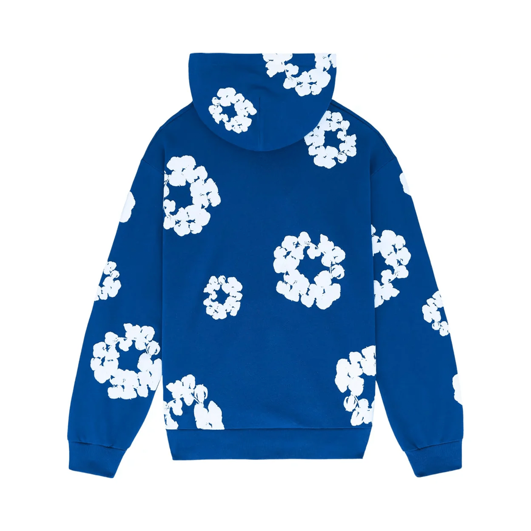 Denim Tears The Cotton Wreath Hooded Sweatshirt 'Royal Blue' - Kick Game