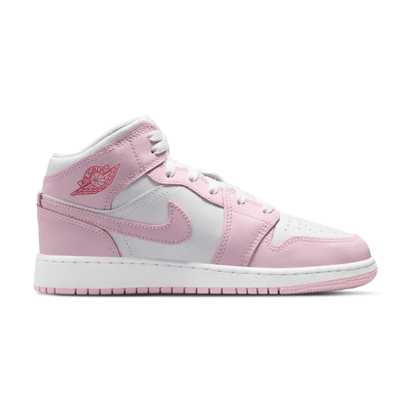 Air Jordan 1 Mid GS 'Pink Foam Fire Red' - Kick Game