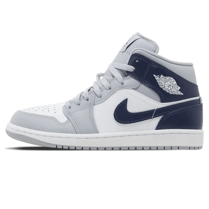 Air Jordan 1 Mid 'Wolf Grey Midnight Navy' - Kick Game