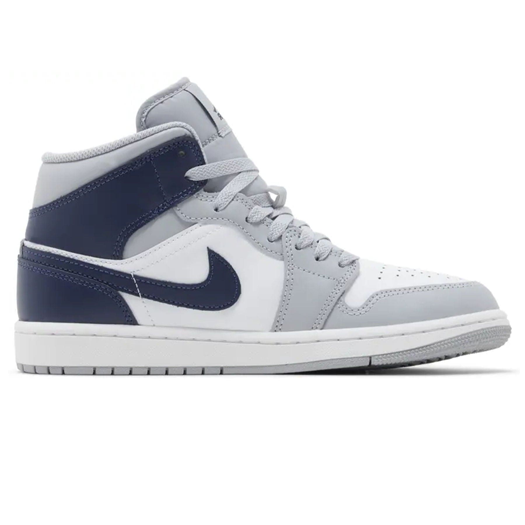Air Jordan 1 Mid 'Wolf Grey Midnight Navy' - Kick Game